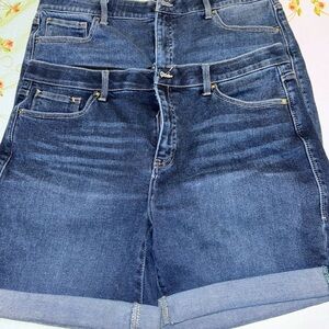 Lularoe Boyfriend Denim Shorts 2 Pairs